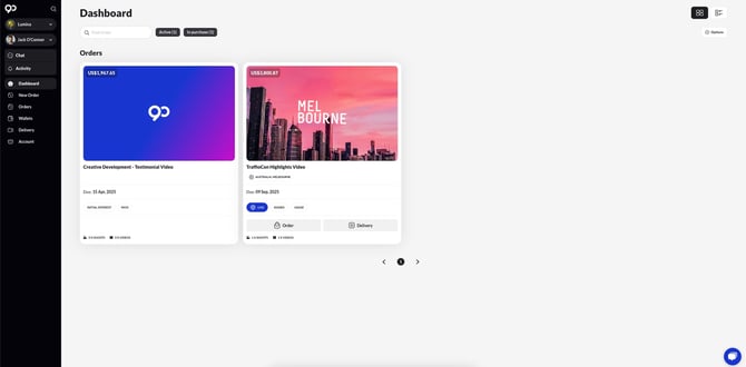 Brand Dashboard Page